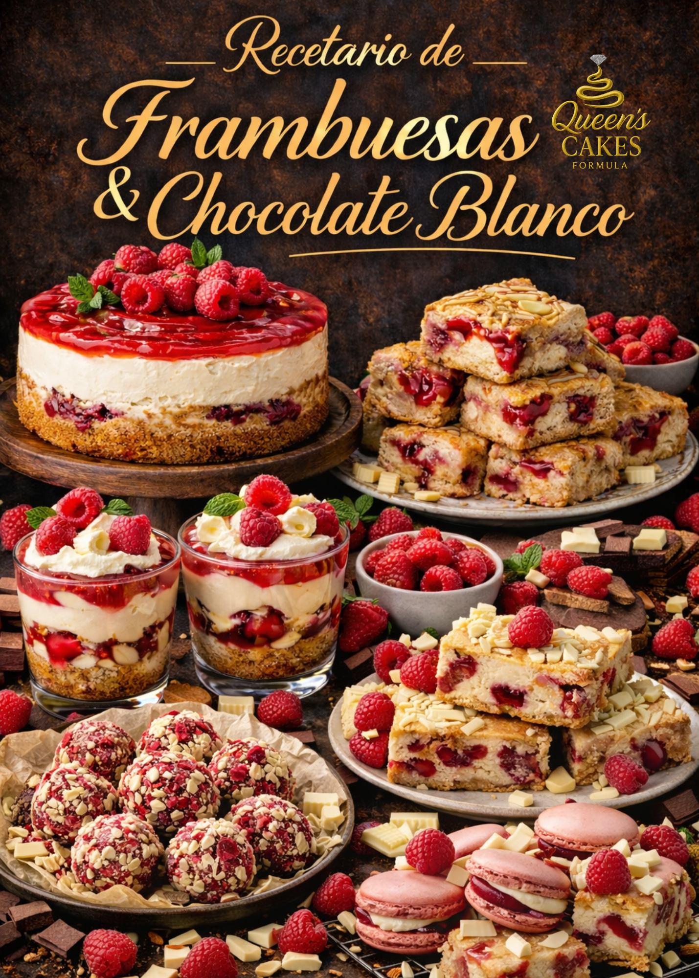 Recetario de Frambuesas & Chocolate Blanco (FAVOR LEER DESCRIPCIÓN)