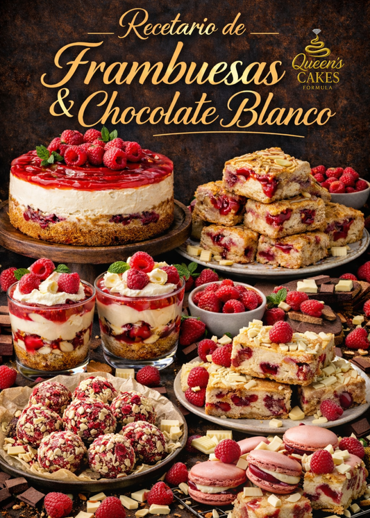 Recetario de Frambuesas & Chocolate Blanco (FAVOR LEER DESCRIPCIÓN)