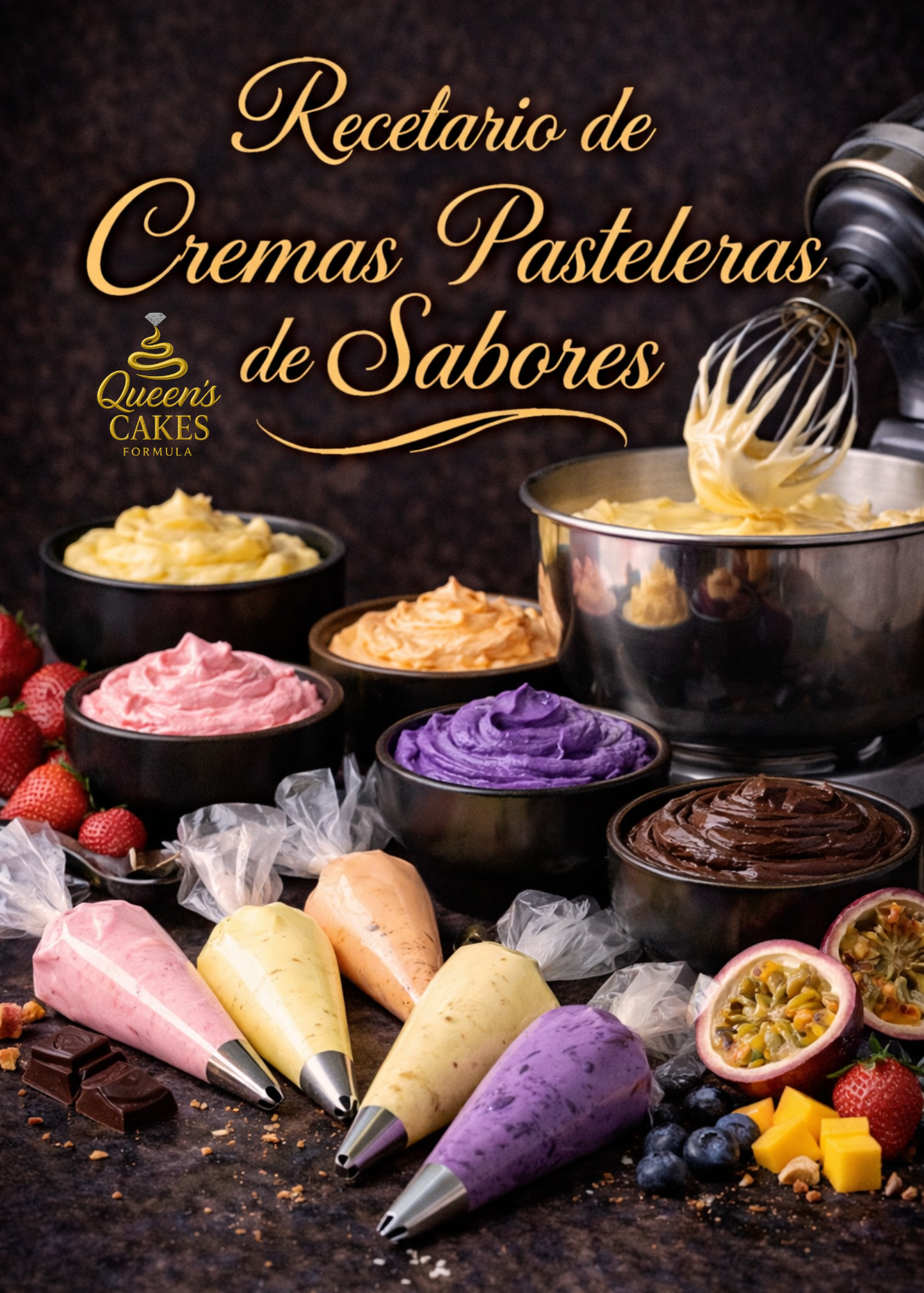 Recetario de Cremas Pasteleras de Sabores (FAVOR LEER DESCRIPCIÓN)