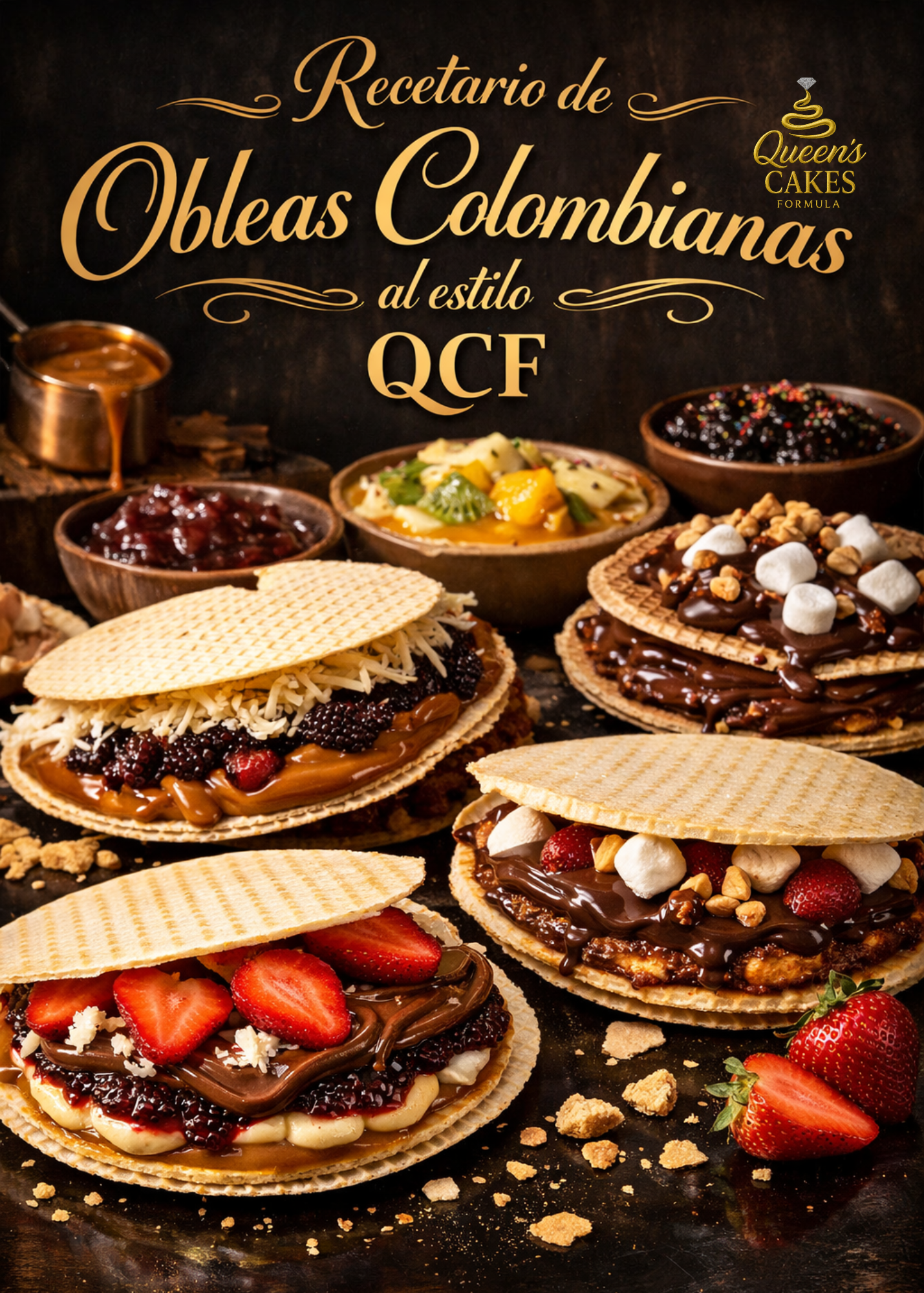 Recetario de Obleas Colombianas Vol.2 (al estilo QCF) “NEW” (FAVOR LEER DESCRIPCIÓN)