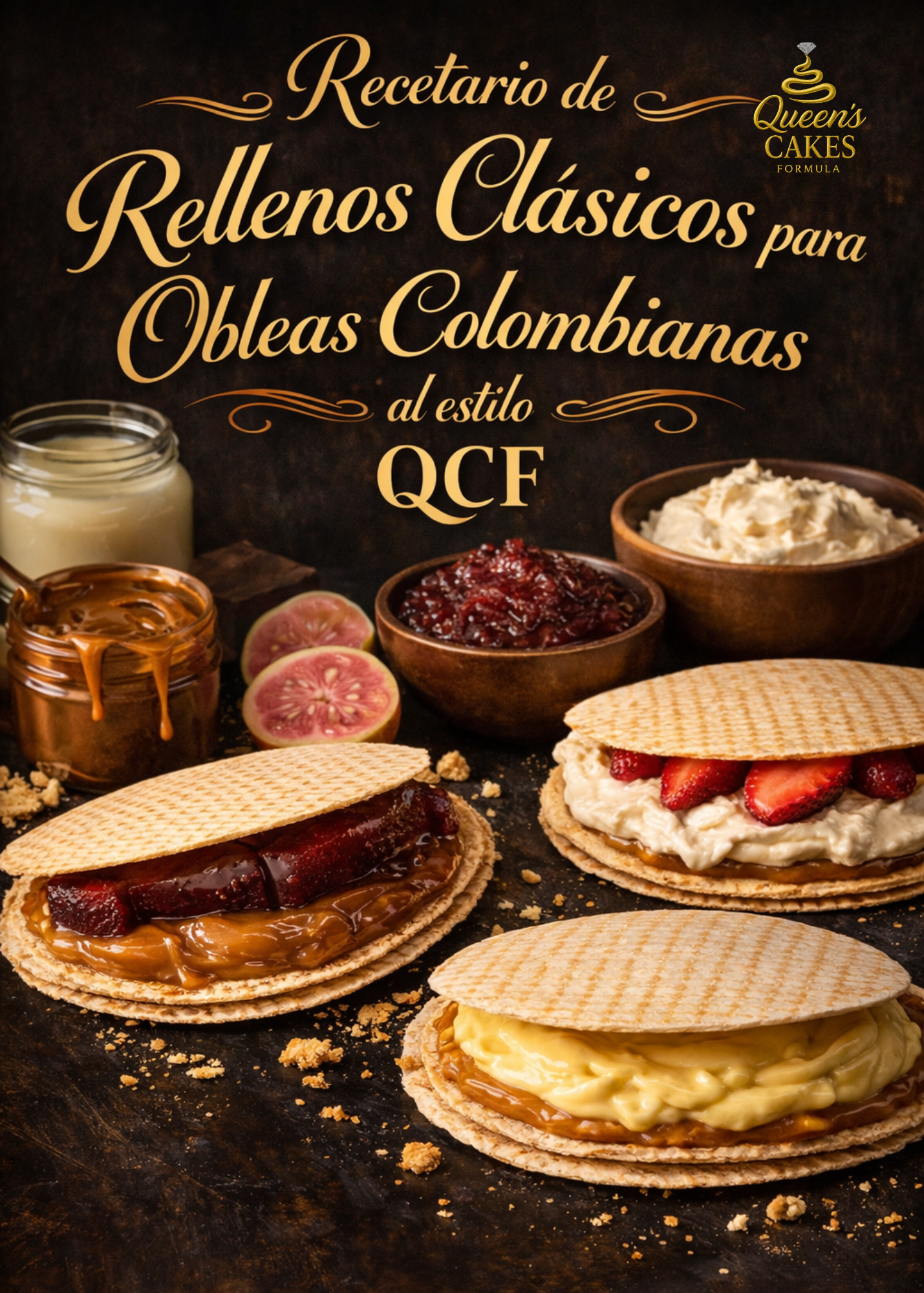 Recetario de Rellenos Clásicos para Obleas Colombianas (al estilo QCF) “NEW” (FAVOR LEER DESCRIPCIÓN)