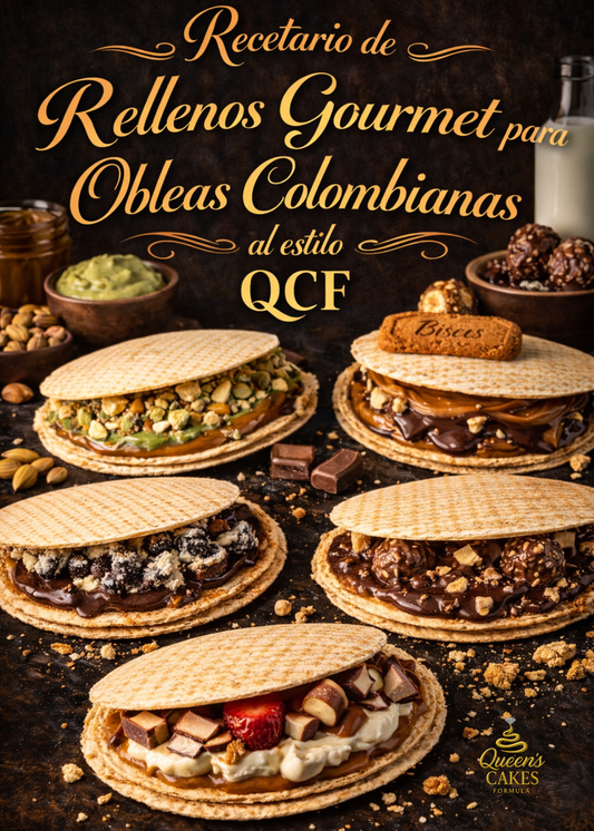 Recetario de Rellenos Gourmet para Obleas Colombianas (al estilo QCF) “NEW” (FAVOR LEER DESCRIPCIÓN)