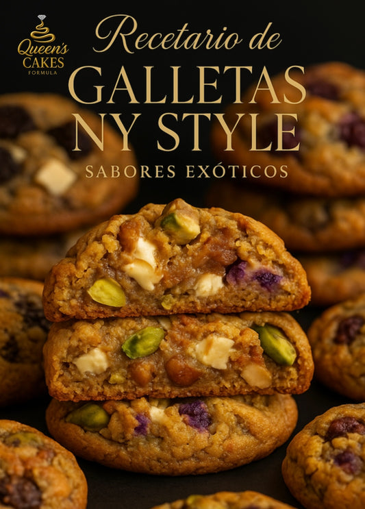 Recetario de Galletas NY Style Sabores Exóticos Vol.3 “NEW” (FAVOR LEER DESCRIPCIÓN)