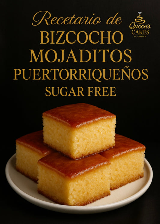 Recetario de Bizcochos Mojaditos Puertorriqueños Sugar Free Vol.2 “NEW” (FAVOR LEER DESCRIPCIÓN)